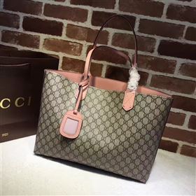 Gucci GG tote gray with handbag pink bag 6547