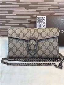 Gucci small gray GG shoulder padlock bag 6559