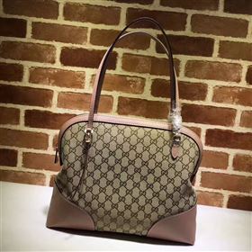 Gucci gray with pink GG tote shoulder bag 6563
