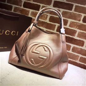 Gucci gold tote soho bag 6568