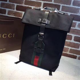 Gucci large black backpack bag 6584