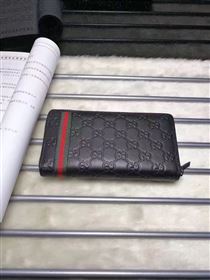 Gucci black GG wallet zipper bag 6599
