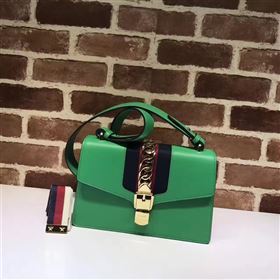 Gucci Sylvie shoulder green bag 6527