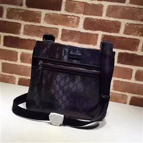 Gucci small black GG shoulder canvas bag 6532