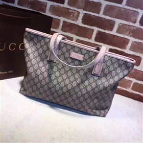 Gucci GG gray v pink shoulder tote bag 6535