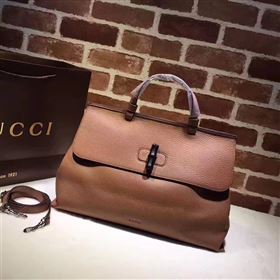 Gucci large coffee top shoulder handle bag 6538