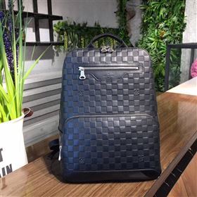 LV Men Louis Vuitton N41043 Avenue Backpack Bag Damier Infini Leather Handbag Black 6661