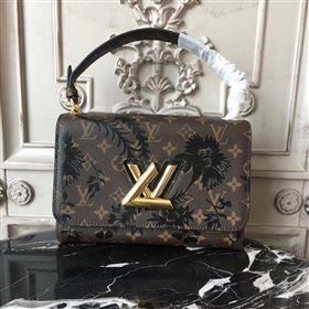 LV Louis Vuitton M53498 Monogram Twist Bag Handbag Brown 6666