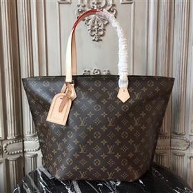 M47028 LV Louis Vuitton All-in Travelling Bag Monogram Tote Handbag Brown 6675