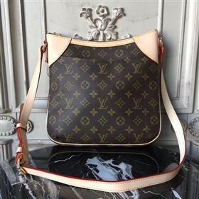 M56390 LV Louis Vuitton Monogram Odeon PM Bag Tote Handbag Brown 6676