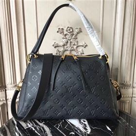 M43719 LV Louis Vuitton Monogram PONTHIEU PM Bag Zipper Real Leather Handbag Black 6684
