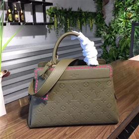 M43250 LV Louis Vuitton Monogram Vosges Bag Real Leather Handbag Green 6694