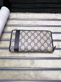 Gucci gray GG wallet zipper bag 6600