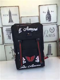 Gucci new black backpack bag 6608