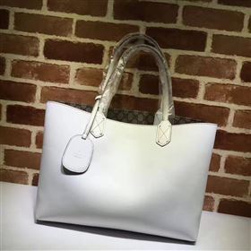 Gucci large GG shoulder tote white gray with bag 6624