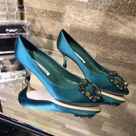 Manolo Blahnik MB green heels shoes 6625