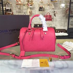 M40792 LV Louis Vuitton Speedy 30 25 Bag Monogram Real Leather Handbag Rose 6744