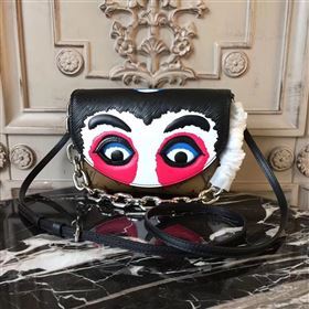 M43495 LV Louis Vuitton Pochette Kabuki Chain Handbag Monogram Epi Leather Bag Rose 6754