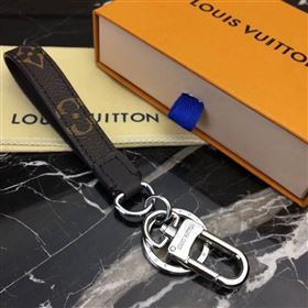 LV Louis Vuitton Monogram Dragonne Bag Charm and Key Holder Brown M61950 6765