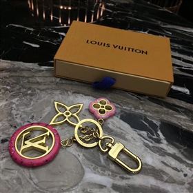 LV Louis Vuitton Malletage Blossom Bag Charm and Key Holder Pink M00002 6767