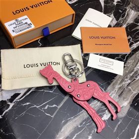 LV Louis Vuitton Animal Bag Charm and Key Holder Pink MP2300 6769