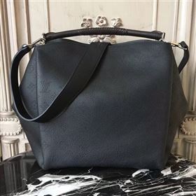 M50031 LV Louis Vuitton Babylone Handbag Monogram Real Leather Hobo Bag Black 6779