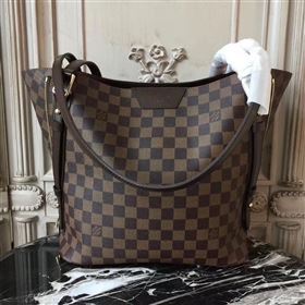 N41108 LV Louis Vuitton Damier Cabas Rivington Bag Zipper Tote Handbag Brown 6706