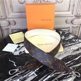 LV Louis Vuitton Monogram Shoulder Strap for Bag J02333 Silver 6852