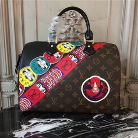 LV Louis Vuitton Speedy 30 Handbag Monogram Epi Leather Bag M43505 Brown 6870