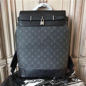 LV Men Louis Vuitton Steamer Backpack Bag Monogram Zack Handbag M44052 Gray 6873