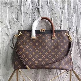 LV Louis Vuitton Pallas Tote Handbag Monogram Shoulder Bag Black M41064 6818