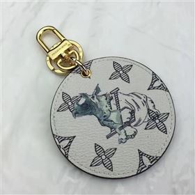 Louis Vuitton LV Animal Bag Charm and Key Holder White Cow 6940