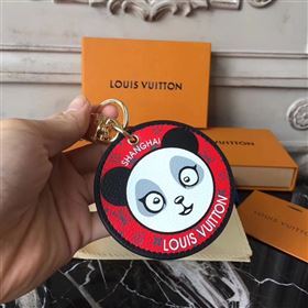 Louis Vuitton LV Illustre Panda Bag Charm and Key Holder Red 6947