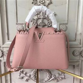 Louis Vuitton LV Capucines BB Handbag Real Leather Shoulder Bag Pink M54565 6958