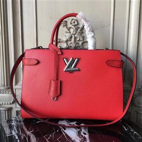 Louis Vuitton LV Twist Tote Handbag Epi Leather Bag Red M54811 6990