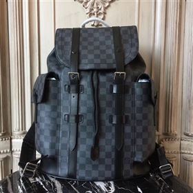 Louis Vuitton Men LV Christopher PM Backpack Handbag Damier Bag Gray N41379 6995