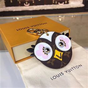 LV Louis Vuitton Love Birds Bag Charm and Key Holder M62604 Brown 6918