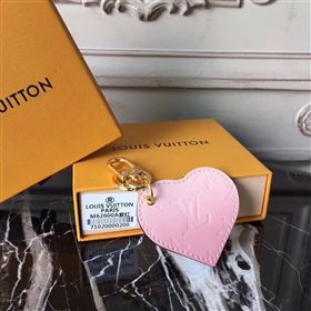 LV Louis Vuitton Love Heart Bag Charm and Key Holder Pink M62600 6931