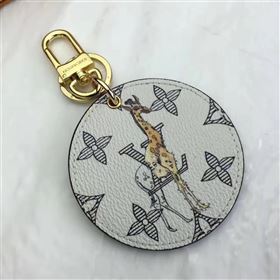 Louis Vuitton LV Animal Bag Charm and Key Holder White Giraffe 6938