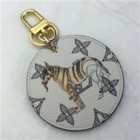 Louis Vuitton LV Animal Bag Charm and Key Holder White Horse 6939