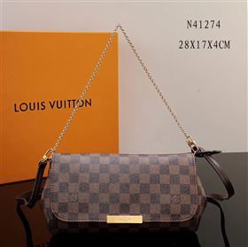 LV Louis Vuitton Favorite Damier Canvas Handbag N41274 Shoulder Bag