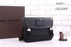 LV Louis Vuitton Messenger MM Voyager Bag M40511 Monogram Eclipse Handbag