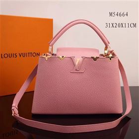 LV Louis Vuitton Capucines Handbag M54664 Leather Bag