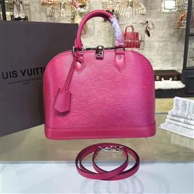 Louis Vuitton LV Alma PM Handbag Epi Leather Bag Rose M42046 7008