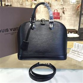 Louis Vuitton LV Alma PM Handbag Epi Leather Bag Black M40302 7010