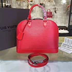 Louis Vuitton LV Alma PM Handbag Epi Leather Bag Red M41154 7012