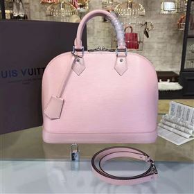 Louis Vuitton LV Alma PM Handbag Epi Leather Bag Pink M41323 7016