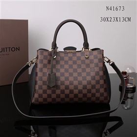 LV Louis Vuitton Monogram Brittany Handbag N41673 Damier Bag Black