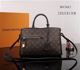 LV Louis Vuitton Monogram Popincourt Handbag M43465 Bag Black