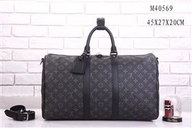 Men LV Louis Vuitton M40569 Keepall 45 Travelling Bag Monogram Handbag Gray